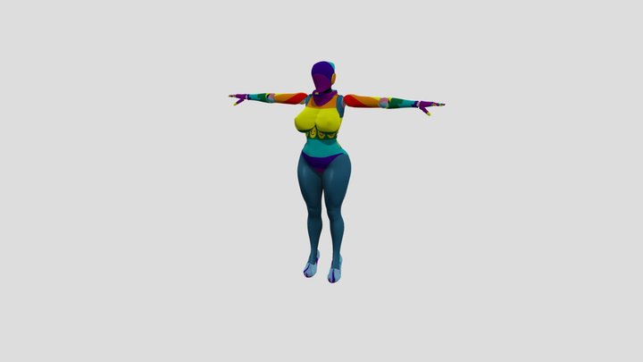 Haydee Rainbow 3D Model
