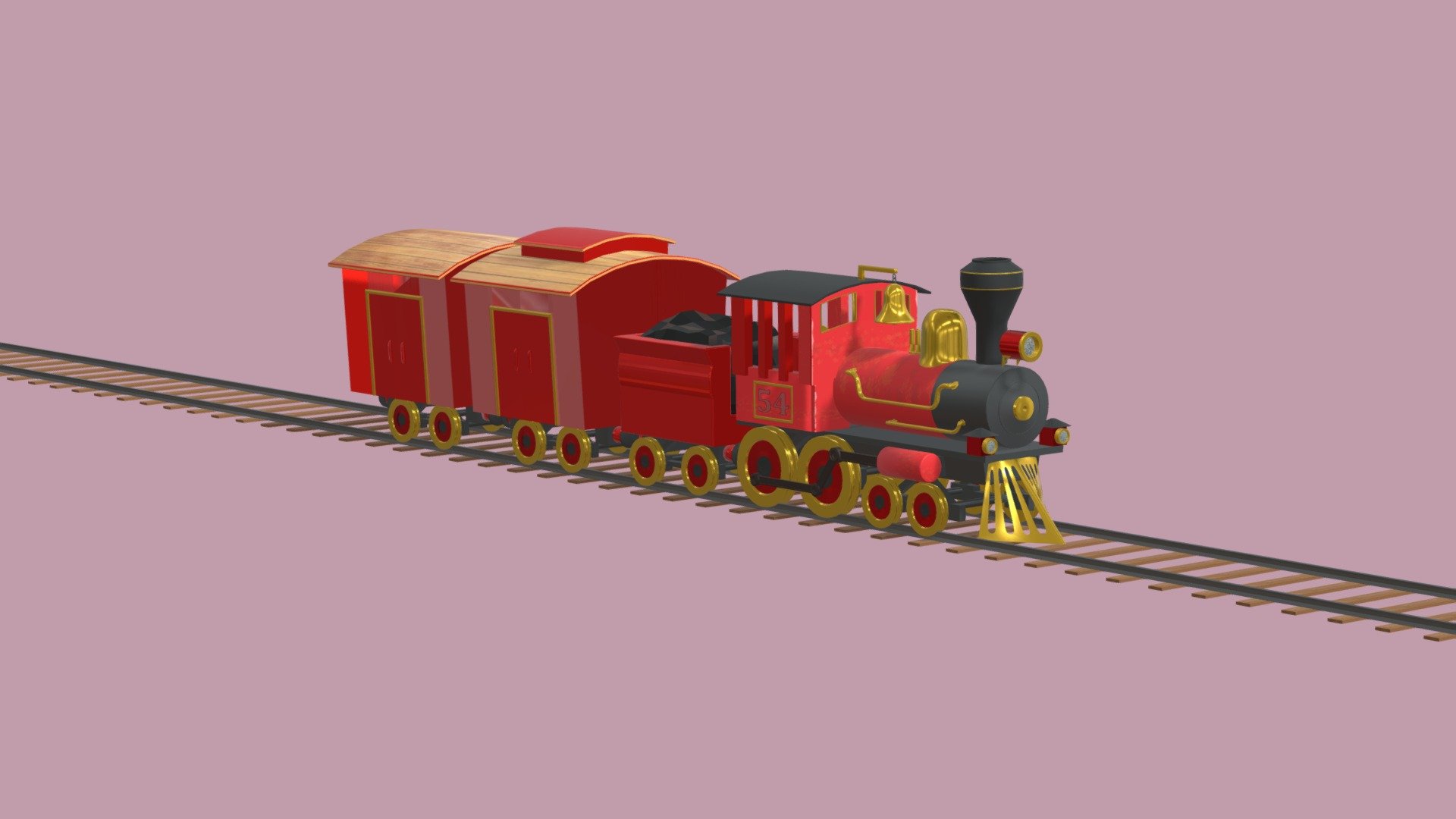 Train (Steam Train with rig)