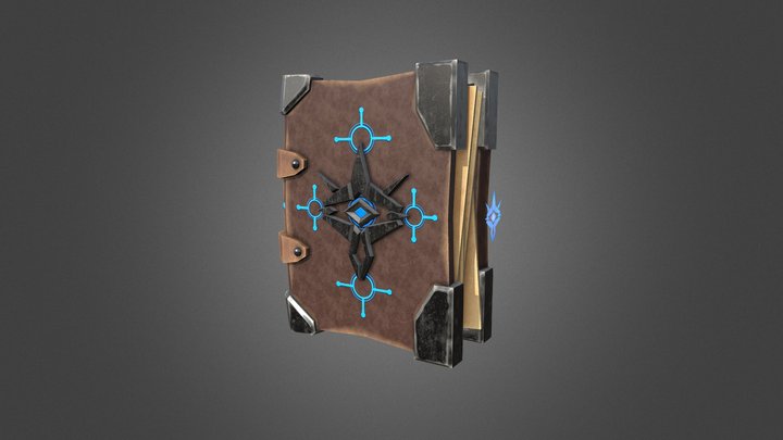 Arcane Spellbook 3D Model
