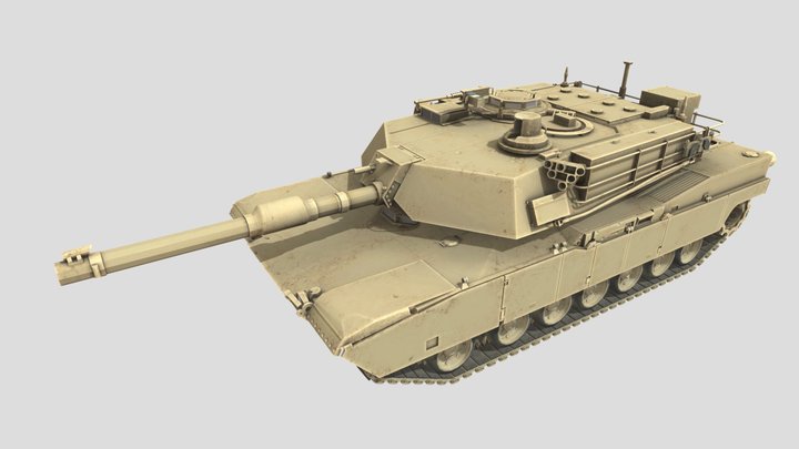 Desert tank 3D Model