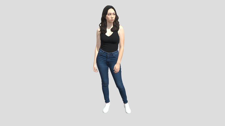 Casual Studio Portrait – Kostenloses 3D-Modell STL