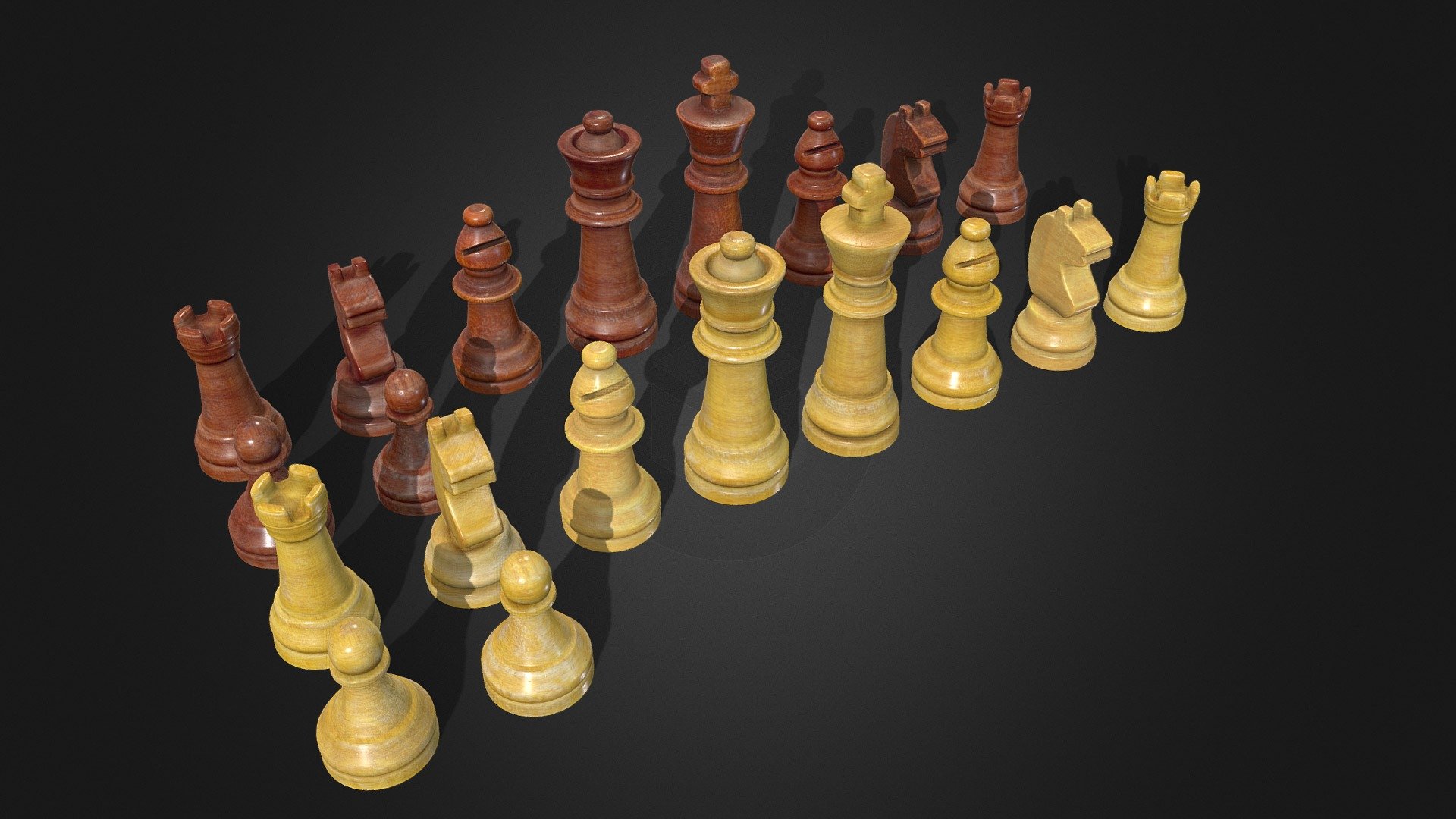 Chess Figures 01 - Optimized Scan - Buy Royalty Free 3D model by ...