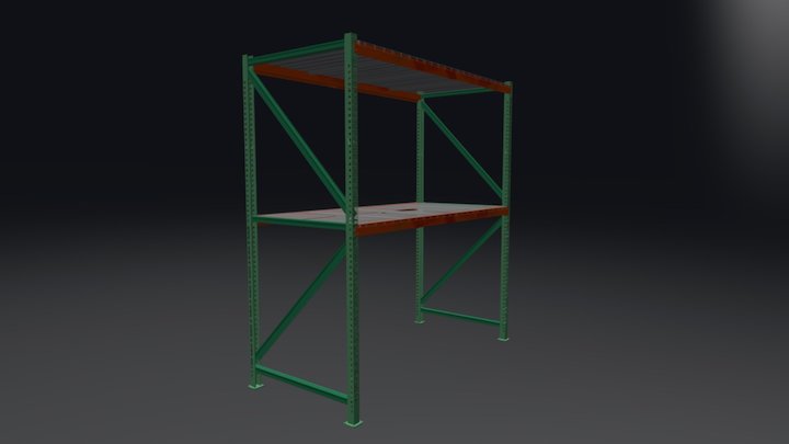 Warehouse Rack 3D Model