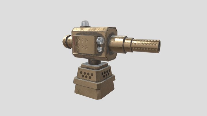 Simple turret 3D Model