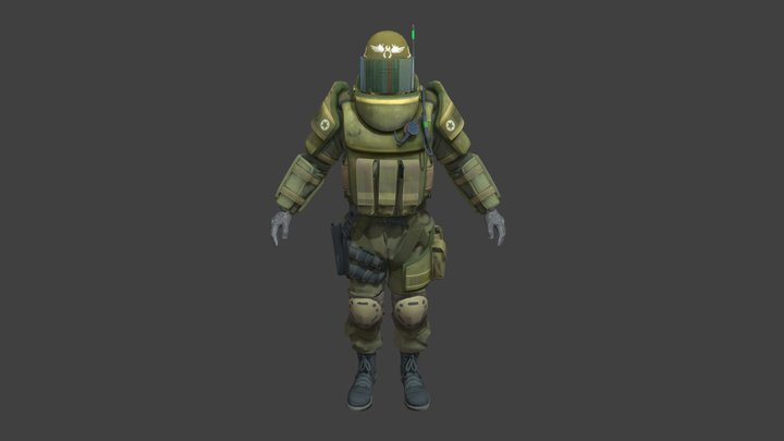 HEAVY | CS2 Agent Model (CT) – Free 3D Model STL