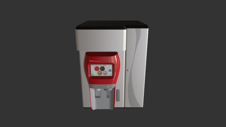 Coca Cola Freestyle 700 3D Model