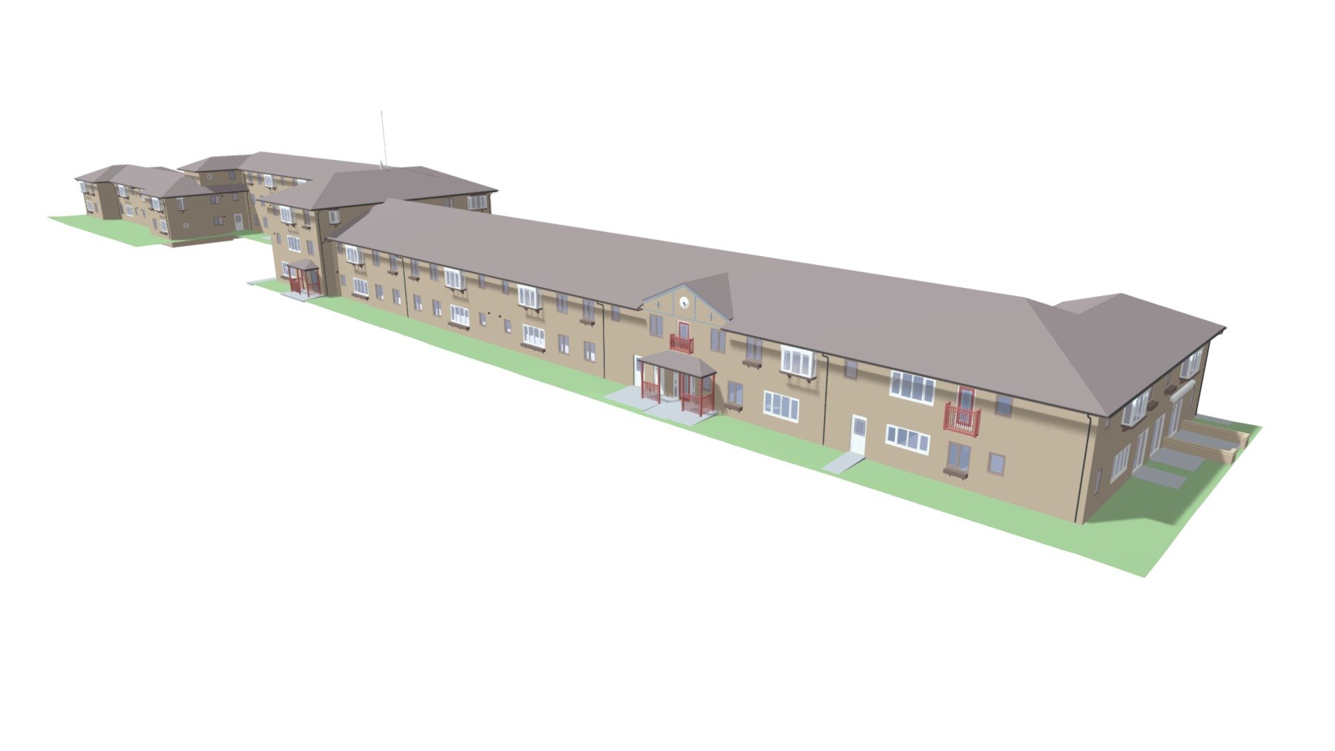Thames Valley Housing 3D Building Model(E,C) 3D model by Holding Page (HoldingPage