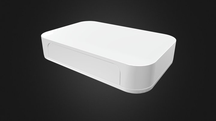 NETWORK PLASTIC BOX - PF series (White) 3D Model