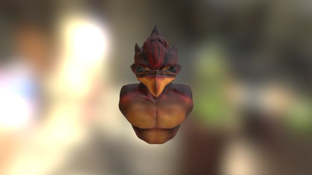 Birdman Bust 3D Model