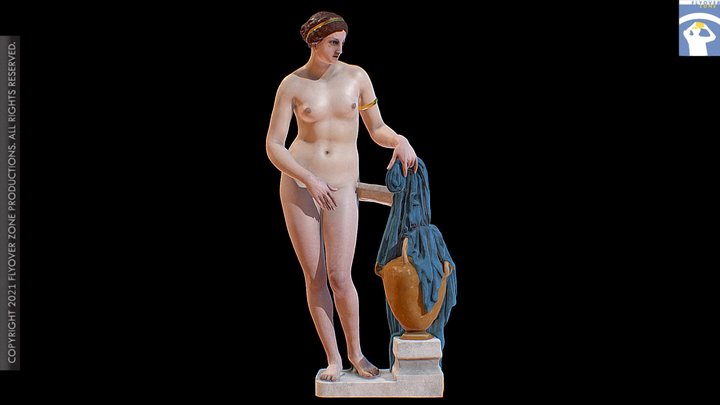3D rendering of Aphrodite of Cnidus (restored)