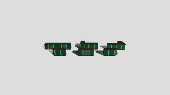 Modular News Desk (WPU Branding) – Kostenloses 3D-Modell STL
