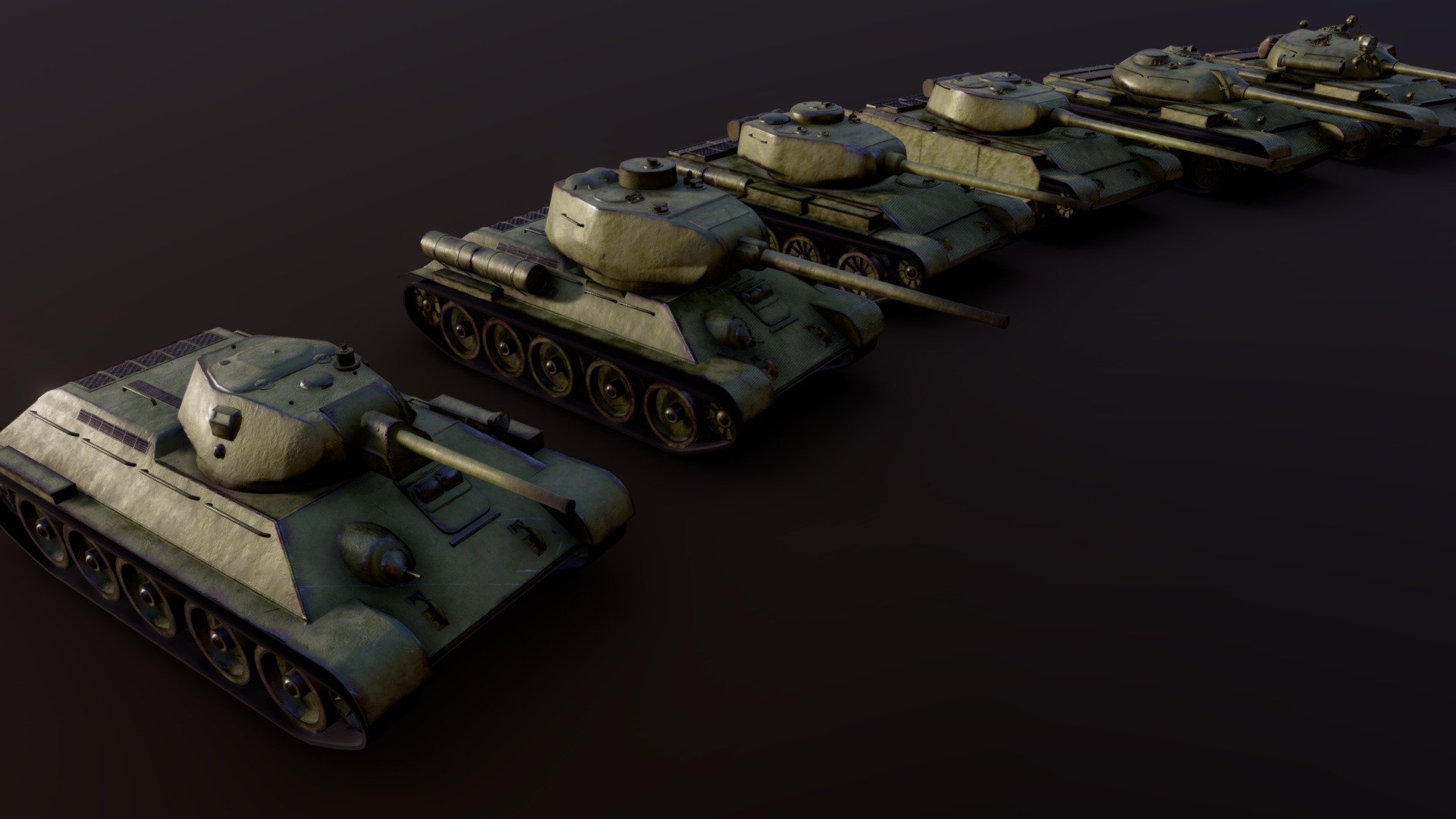 Soviet Medium Tanks - Download Free 3D model by snrnsrk5 [d3c507f ...