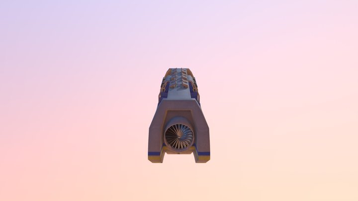 1990s "hyperloop" Black Mesa 3D Model