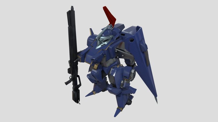 Armored Trooper Votoms "BERSERGA TESTAROSSA" 3D Model