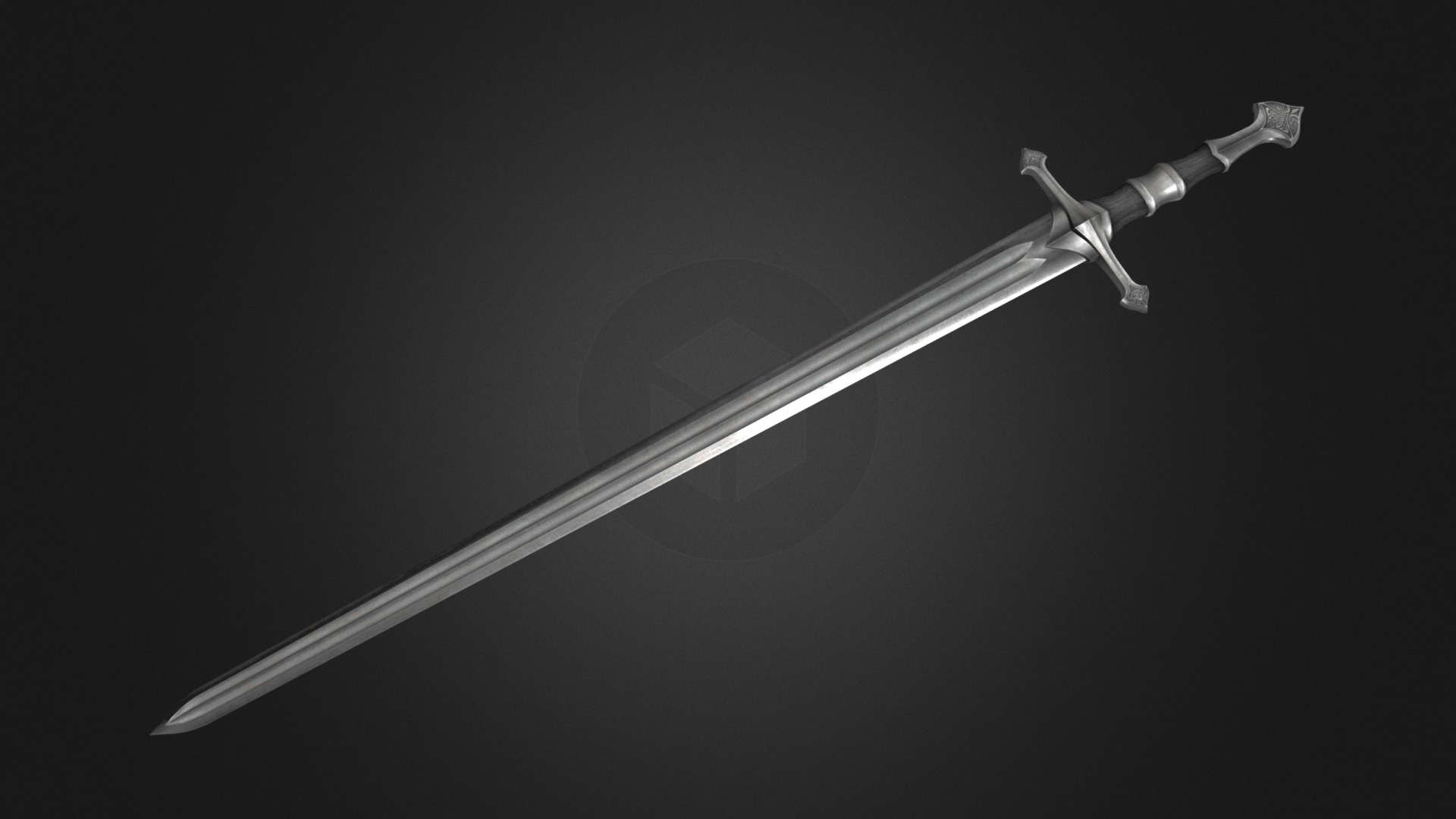 Fine Steel Sword - 3D model by Ronnie Magnum (@ronniemagnum) [d3c680d ...