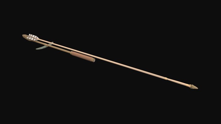 Atatl Thrower with Dart 3D Model