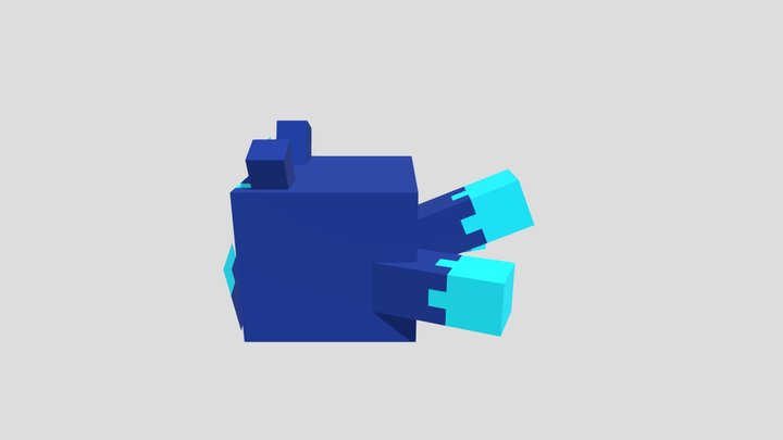 Kitsune fruit (mine craft model) 3D Model