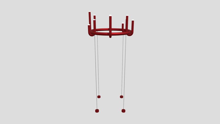 Novelty U Tube Pendant 60 12 Red – Modello 3D gratuito STL