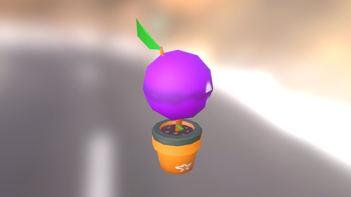 Purple Fruit 3D Model