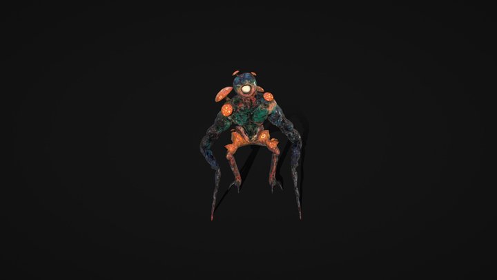 Mushroom Alien 3D Model