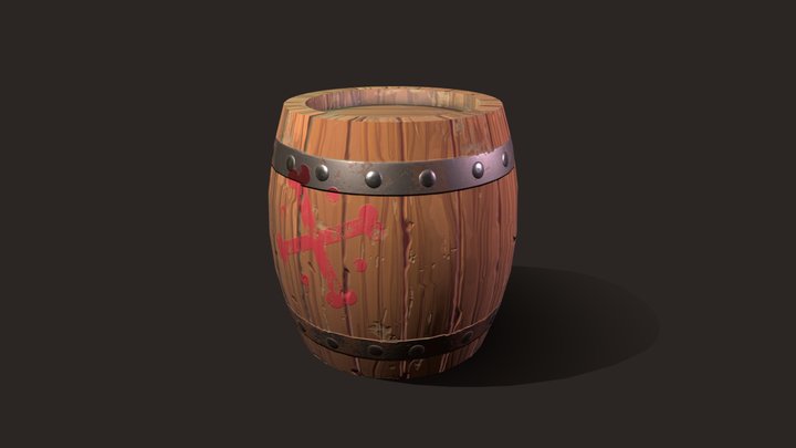 staryi_ Lesson4_ Exersize1_Barrel 3D Model