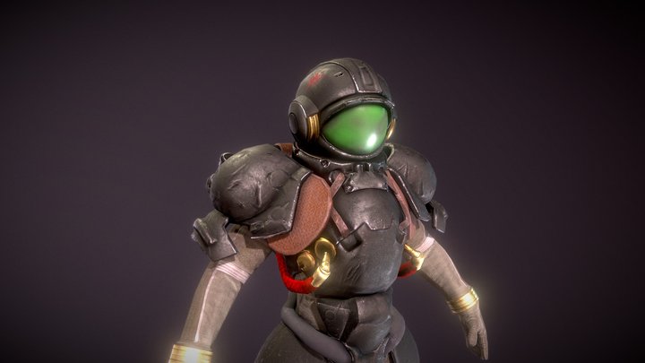Space Marine 3D Model