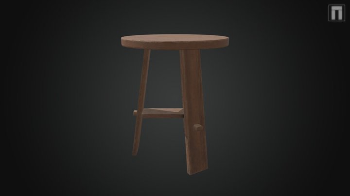 Small Medieval Table 3D Model