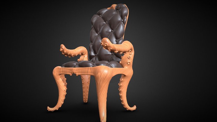 Chair Cthulhu 3D Model