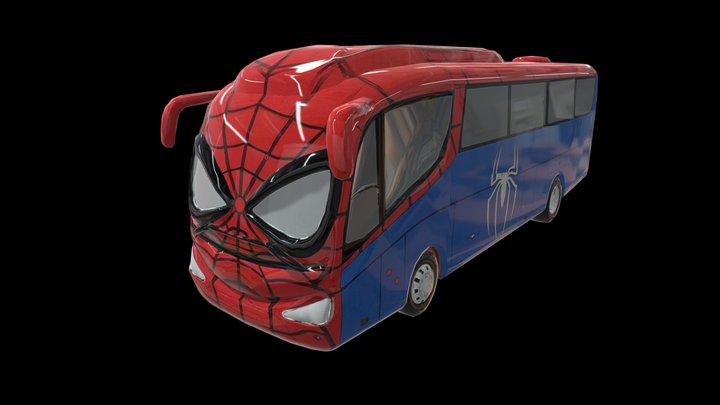 Spider man bus 3d model