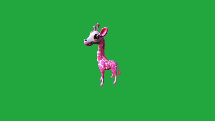 Celestial Giraffe 3D Model