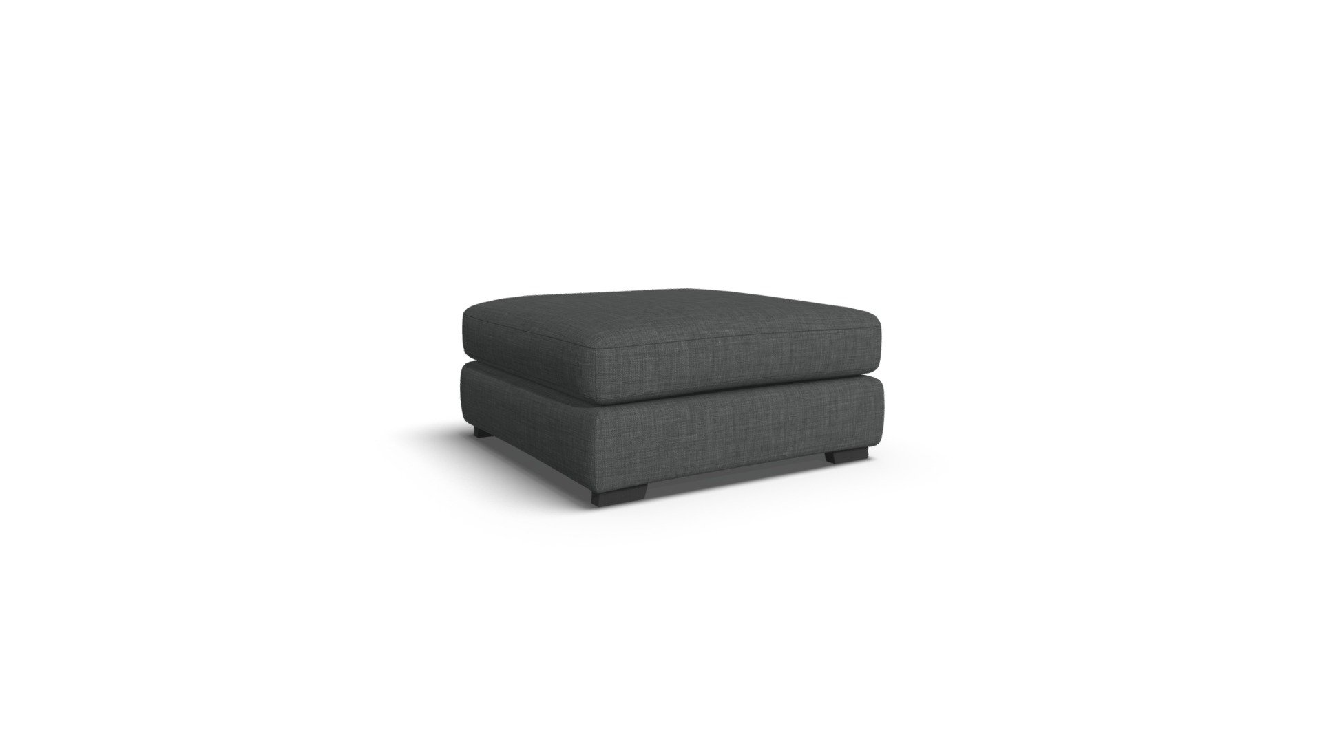 Mortimer Modular Ottoman, Shadow Grey