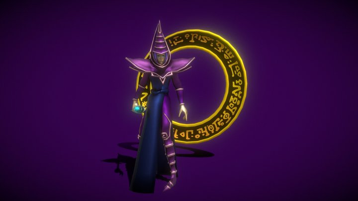Dark Magician (Yugioh) 3D Model