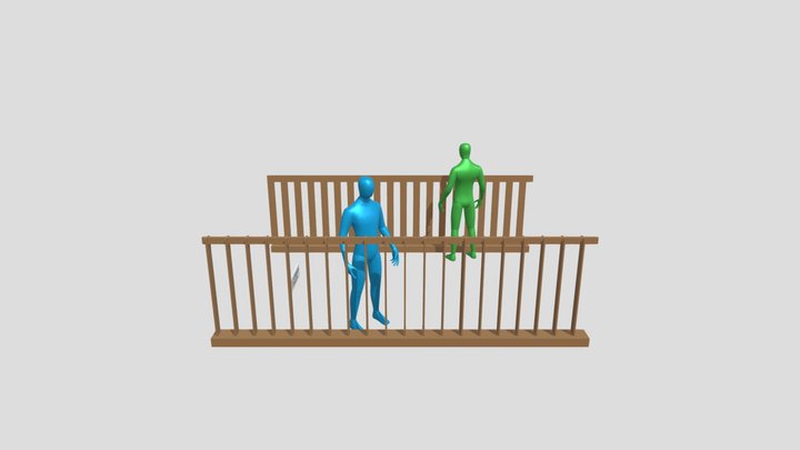 Cloisons Basses 3D Model