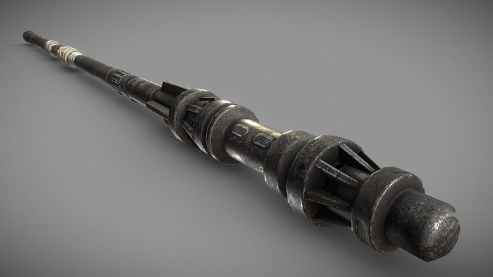 Star Wars Rey's quarterstaff 3D Model