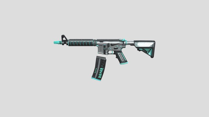 Neon Sigma Blaster 3D Model