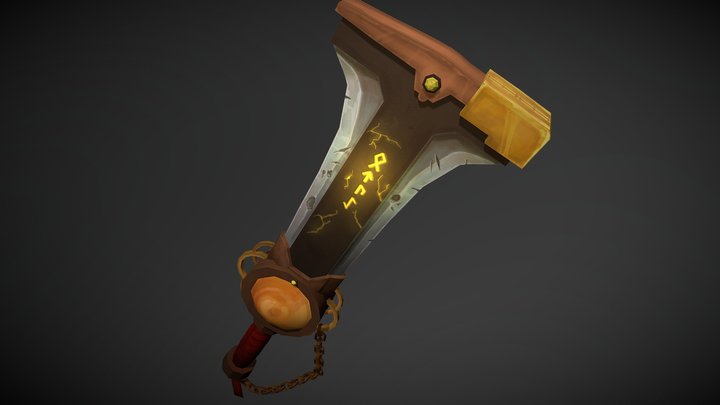DAE WeaponCraft - Riftstone Cleaver 3D Model