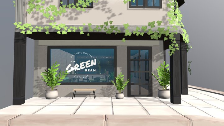 Hot Green Bean 3D Model