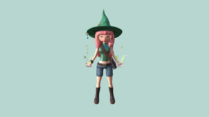 Nature Witch 3D Model