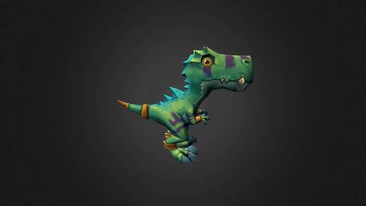 My Little Dino 3D Model