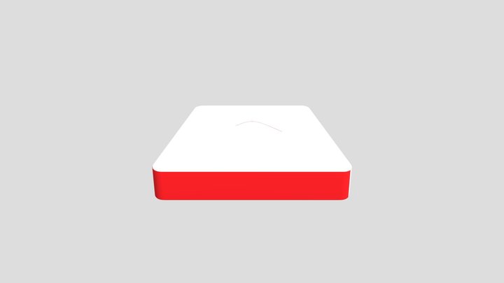 YouTube Button 3D Model