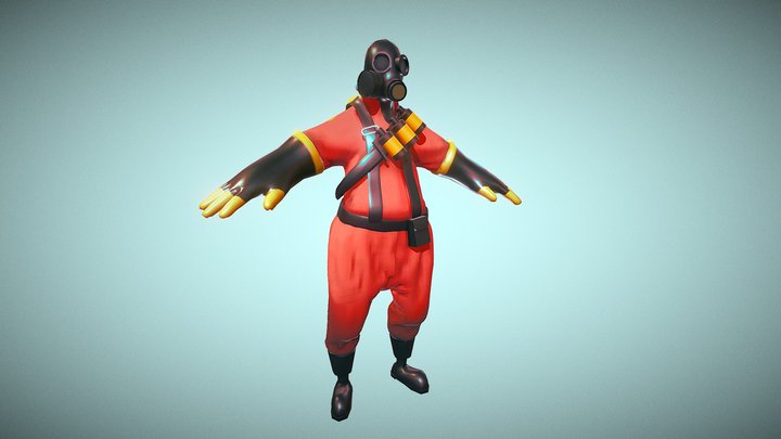 Pyro from Team Fortress 2 3D Model