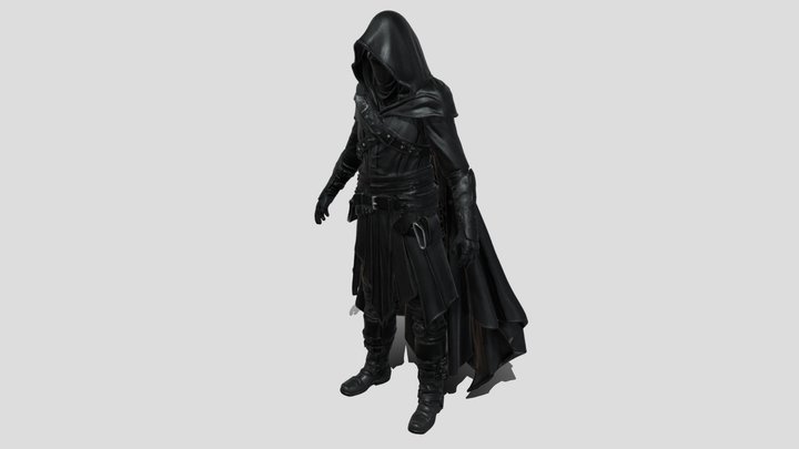 Hooded Shadow Assassin – Modèle 3D gratuit STL