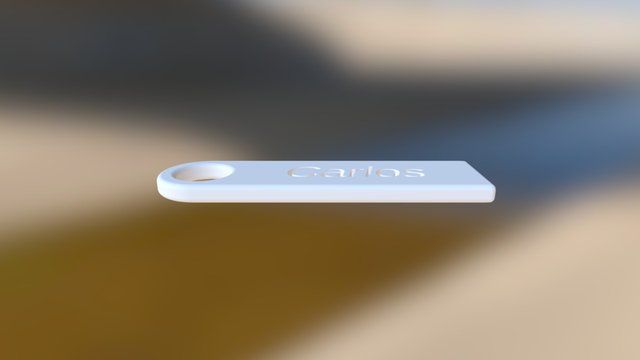 Carlos Keychain 3D Model