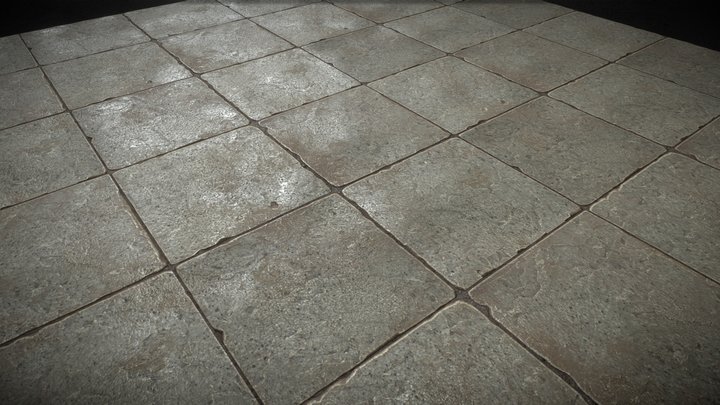 stone floor material 3D Model