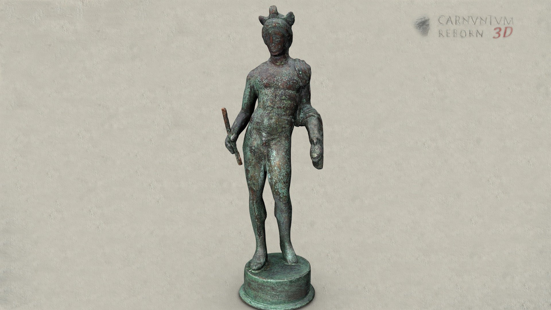 Merkurstatuette — Sketchfab embed 3D viewer