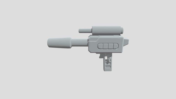 Cylindrical Pulse Blaster 3D Model