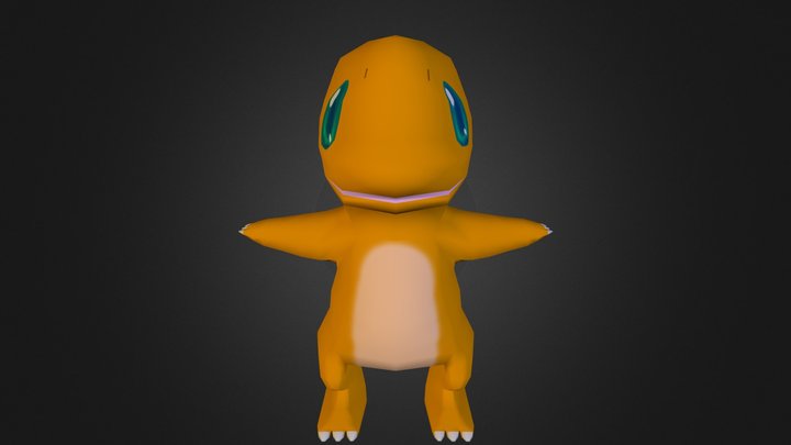 Charmander Pokemon Journey 3D Model