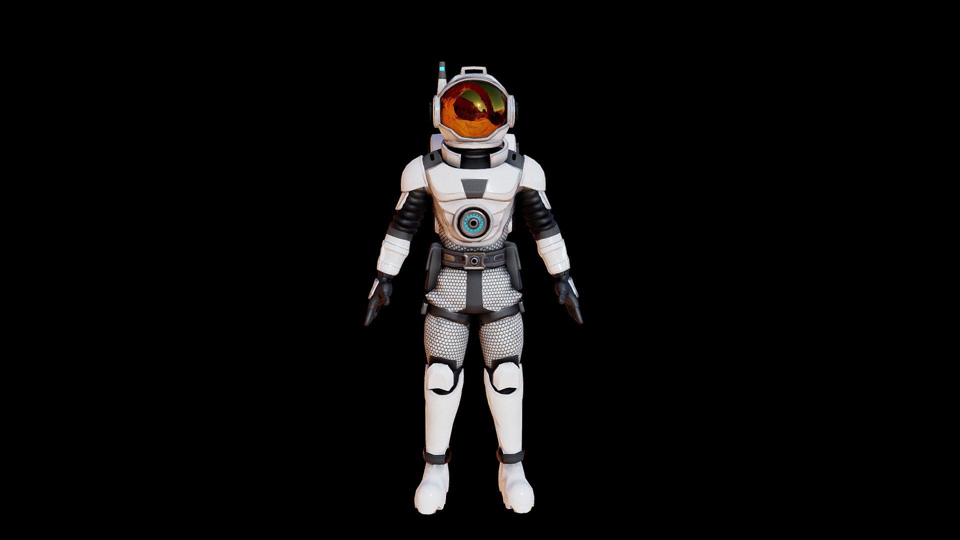 SpaceMan - 3D model by Oscar Rickett (@oscar.rickett) [d3d9747] - Sketchfab