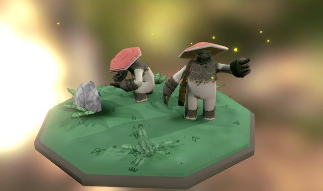 Shroom Scholars 3D Model