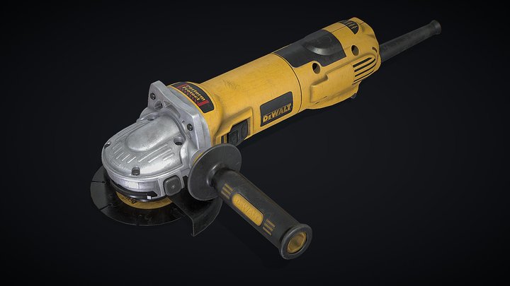 Angle_grinder DeWalt D28136 3D Model